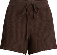 Marine Layer Celita Open Stitch Drawstring Shorts