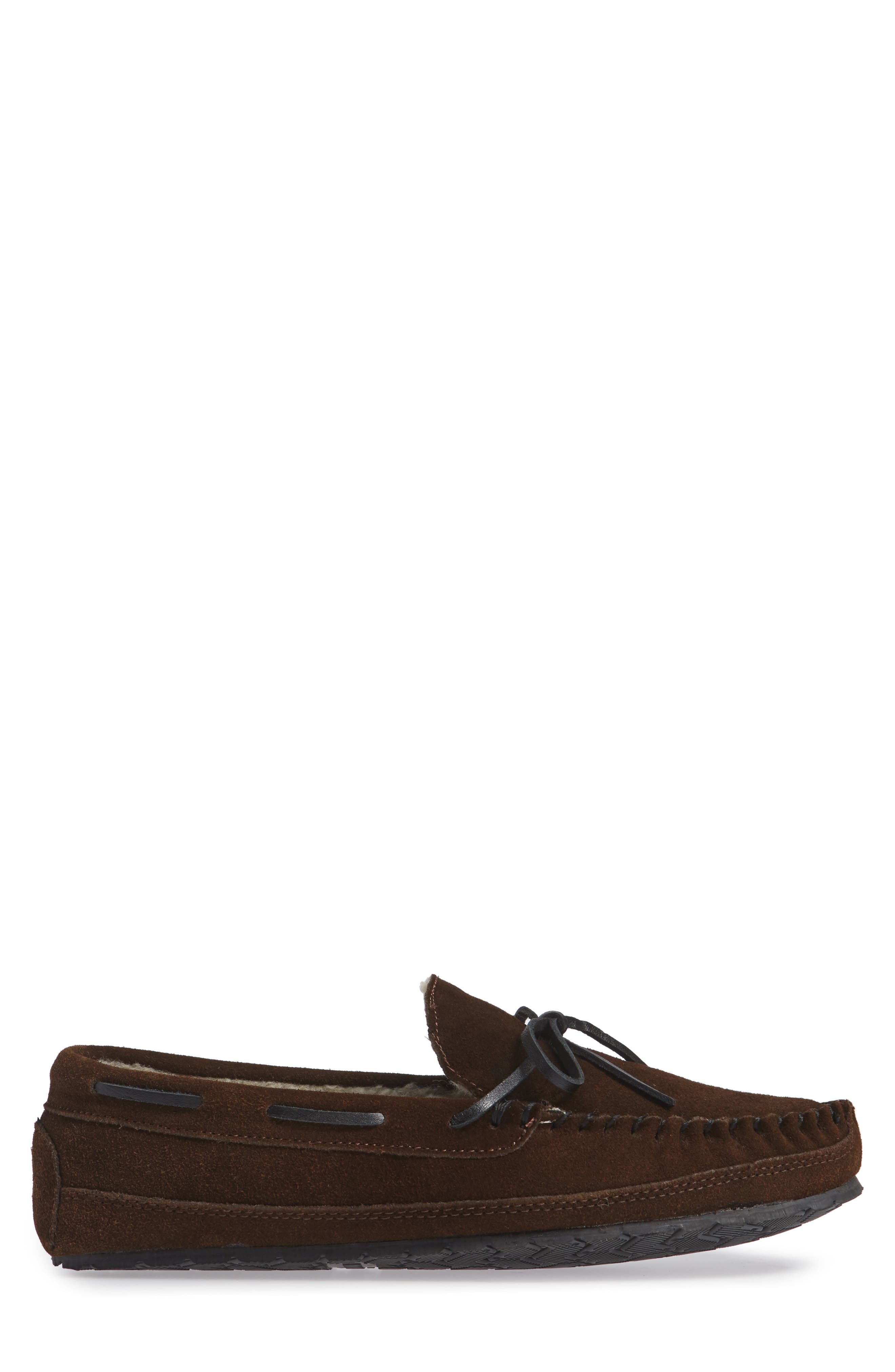 Minnetonka 'Casey' Slipper, Alternate, color, Chocolate