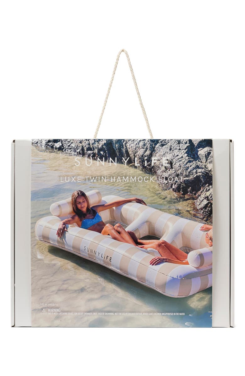 Sunnylife Luxe Twin Hammock Pool Float, Alternate, color,