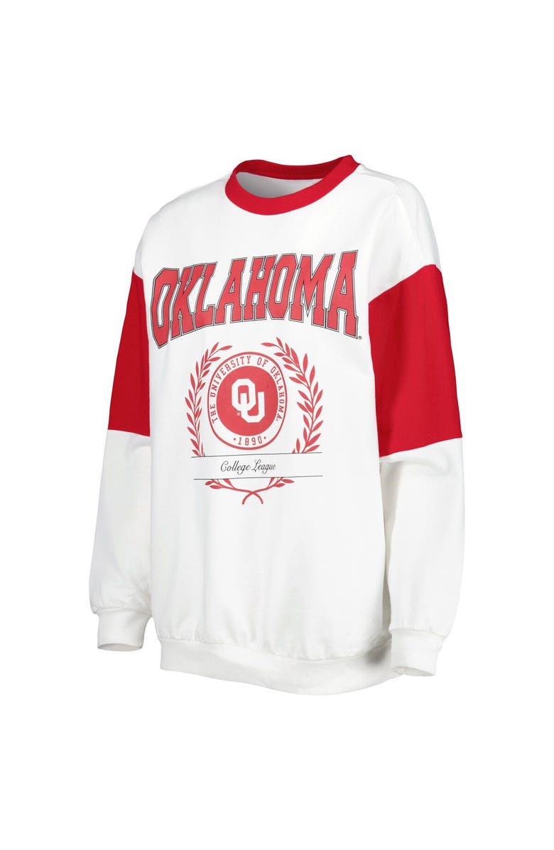 GAMEDAY COUTURE Women's Gameday Couture White Oklahoma Sooners It's A Vibe Dolman Pullover Sweatshirt, Alternate, color, White