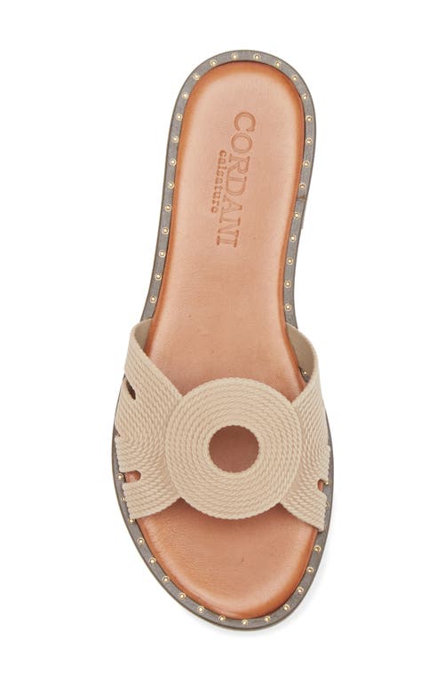 Cordani Slide Sandal Fiorella In Sand Suede Aren