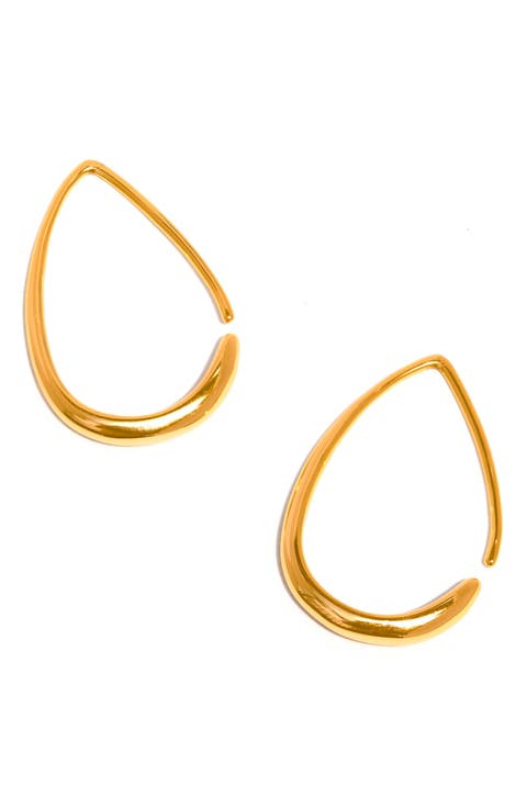 Teardrop Hoop Earrings
