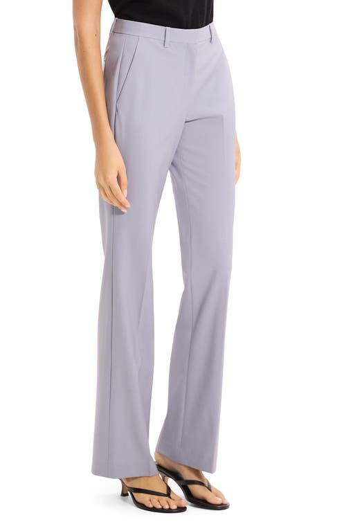 Theory Slim Fit Stretch Wool Trousers In Blue