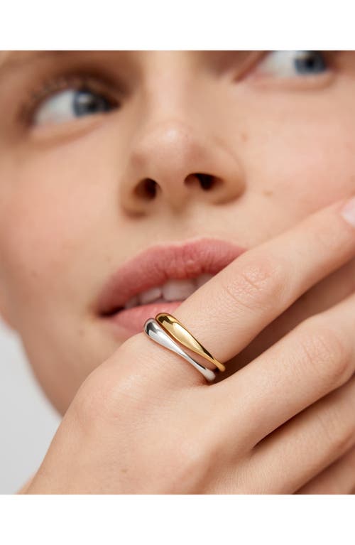 Monica Vinader Set Of 2 Nura Stacking Rings