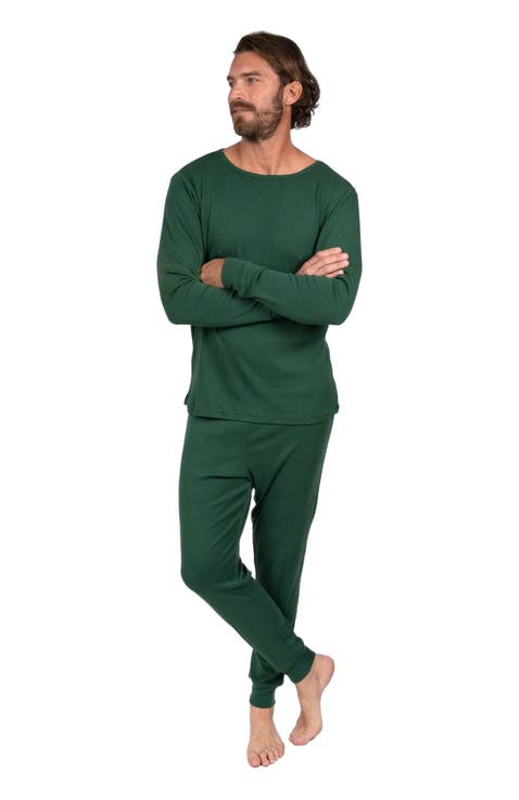 Men's Cotton Solid Matching Family Pajamas