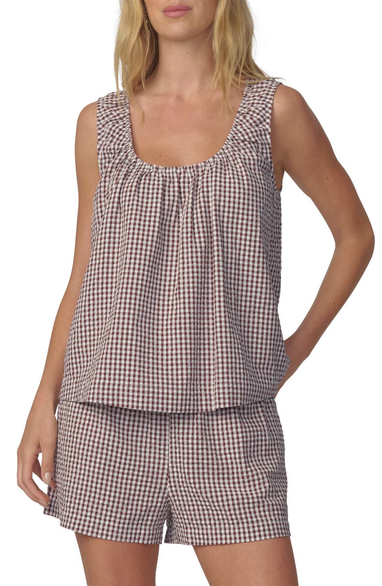 Joe's The Ana Sleeveless Top, Main, color, Macchiato Gingham