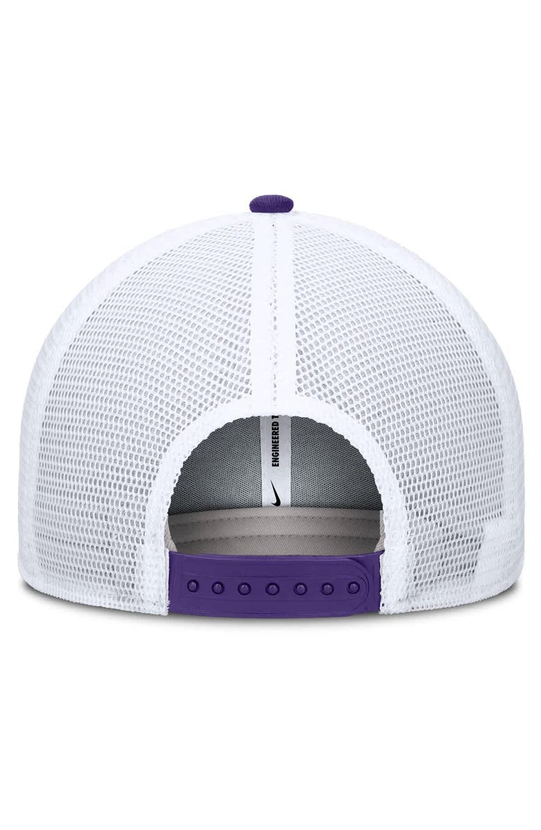 Nike Men's Nike Purple/White LSU Tigers Rise Primetime Performance Trucker Adjustable Hat, Alternate, color, Purple