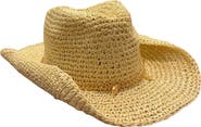 MARCUS ADLER Straw Cowboy Hat