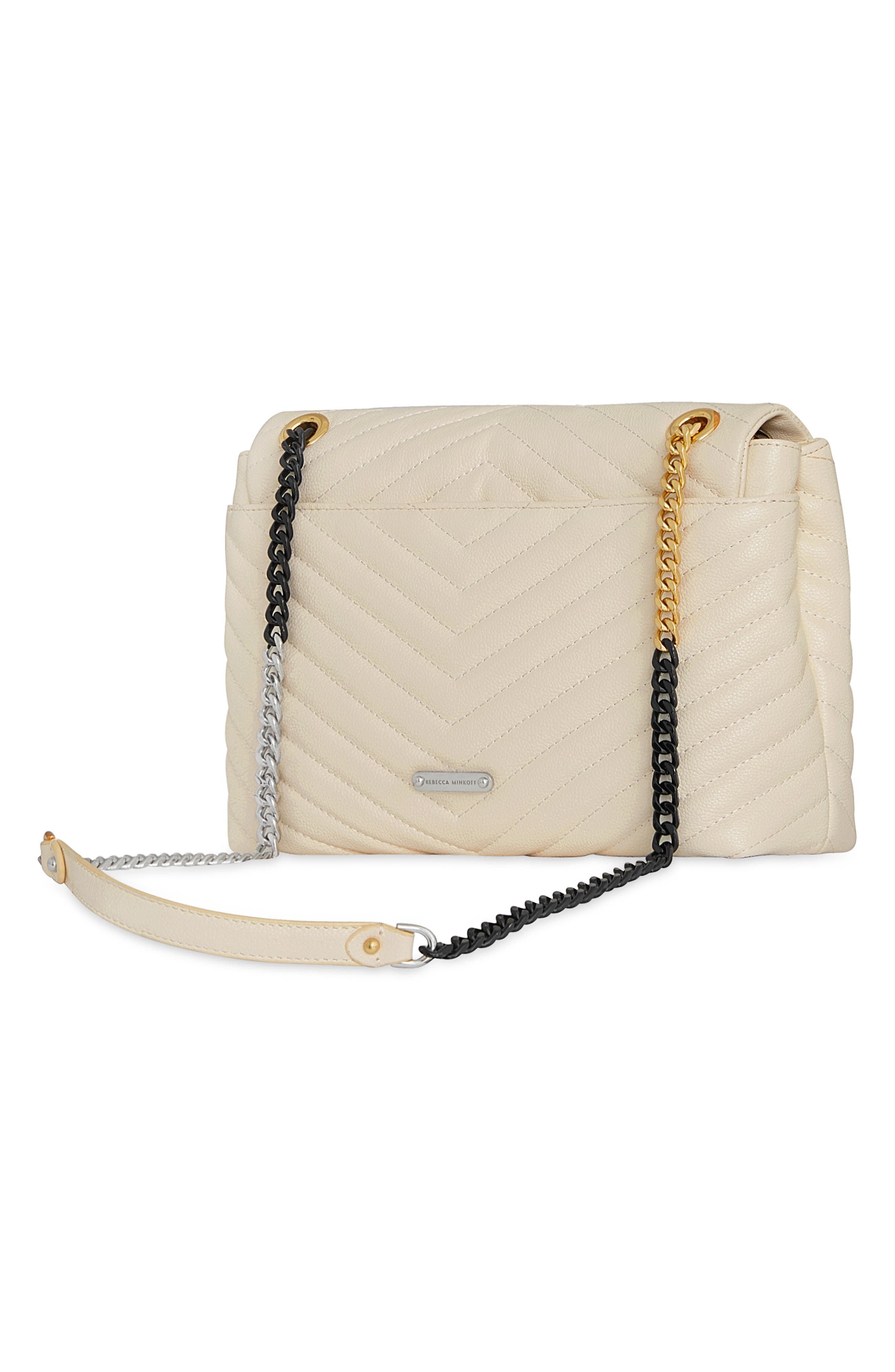 Rebecca Minkoff Edie Quilted Leather Convertible Shoulder Bag, Alternate, color, 