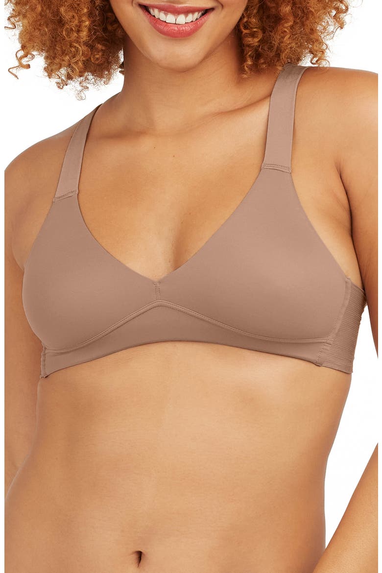 Bra-llelujah!® Unlined Bralette, Main, color, CAFE AU LAIT