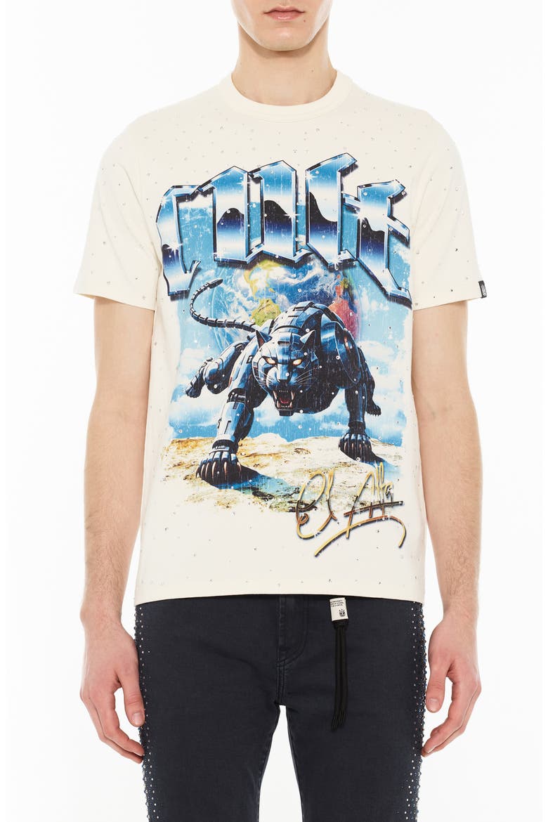 Cult x El Alfa Graphic T-shirt, Main, color, WINTER WHITE