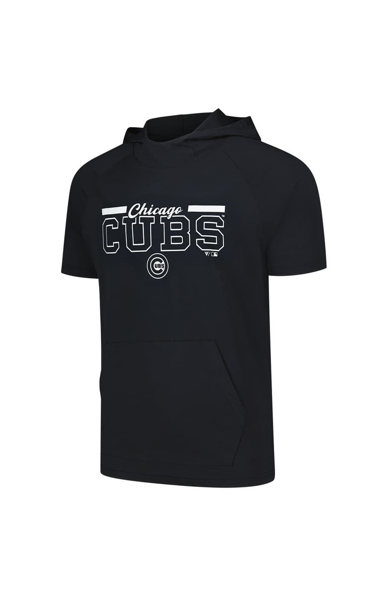 LEVELWEAR Men's Levelwear Black Chicago Cubs Phase Vanguard Hoodie T-Shirt, Alternate, color, Black