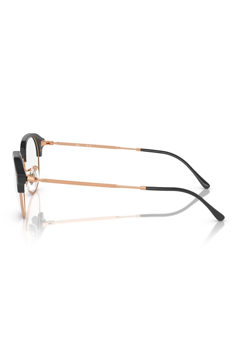 RX7229 53mm Irregular Optical Glasses, Alternate, color, GREY