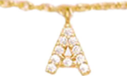 Petit Moments Call Me By Your Name Initial Pendant Necklace In Gold - A