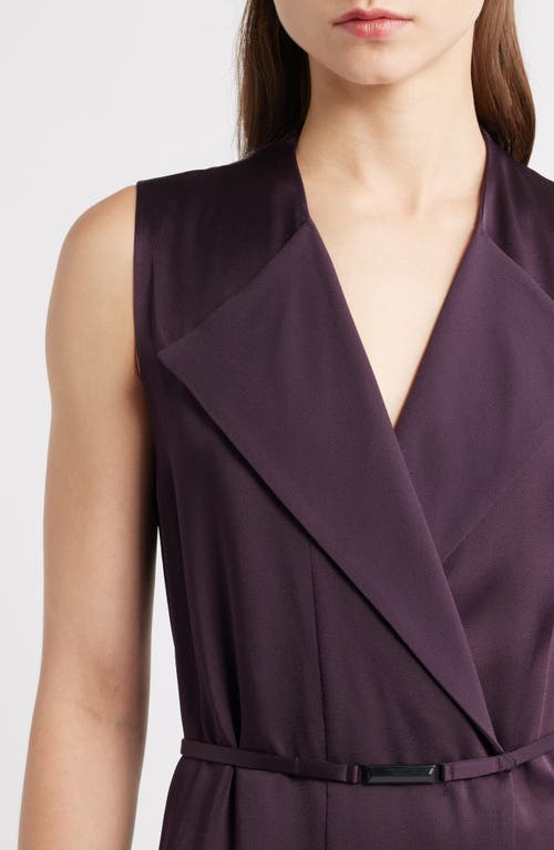 Hugo Boss Boss Dimosa Sleeveless Satin Midi Dress In Red