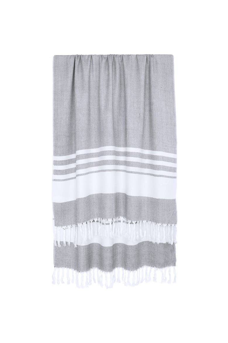 Stripe Towel, Main, color, CHARCOAL
