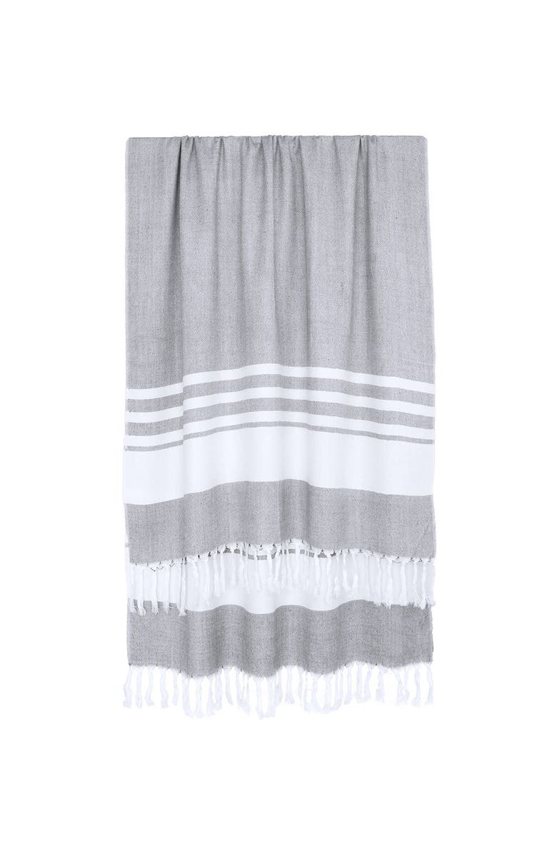 Little Giraffe Stripe Towel, Main, color, 