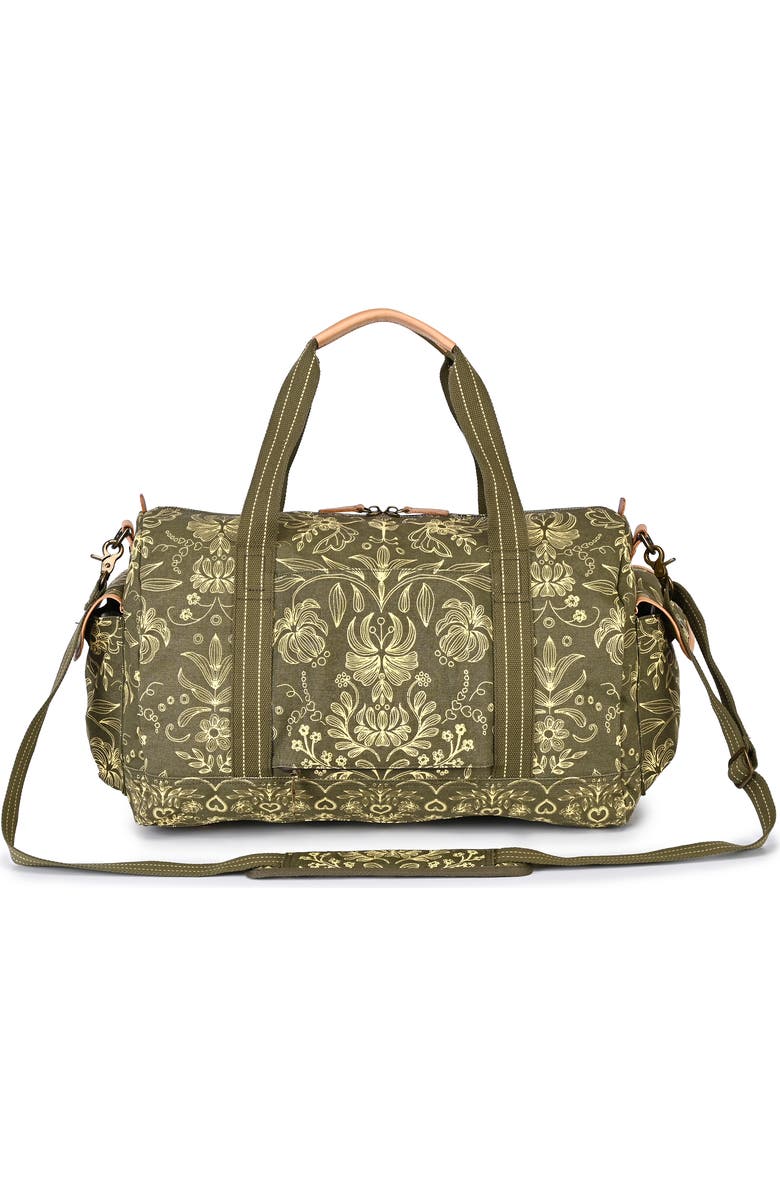 TSD Brand Valley and Sky Lightweight Travel Weekender, Alternate, color, Olive Cream