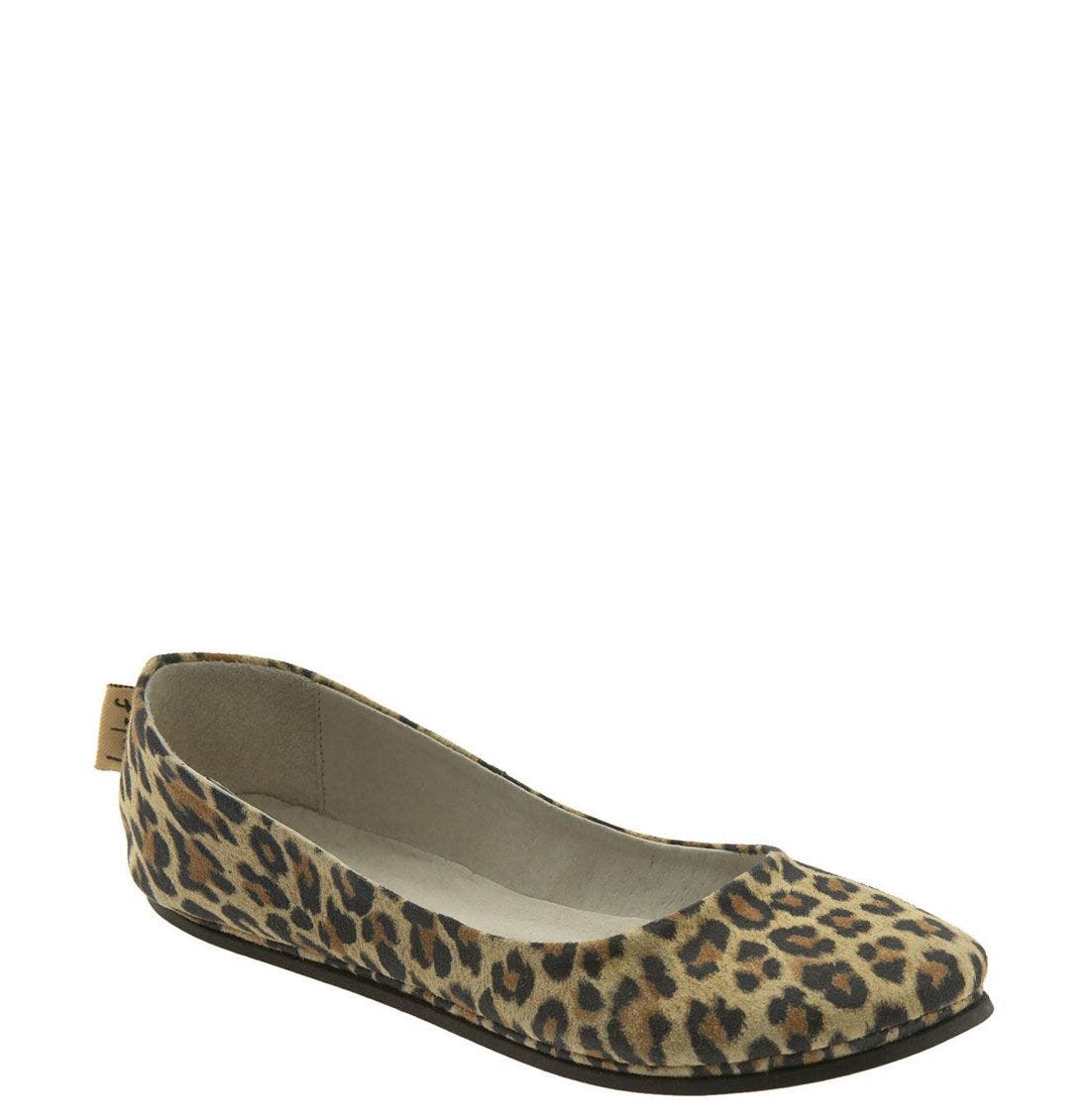 'Sloop' Flat, Main, color, LEOPARD LEATHER