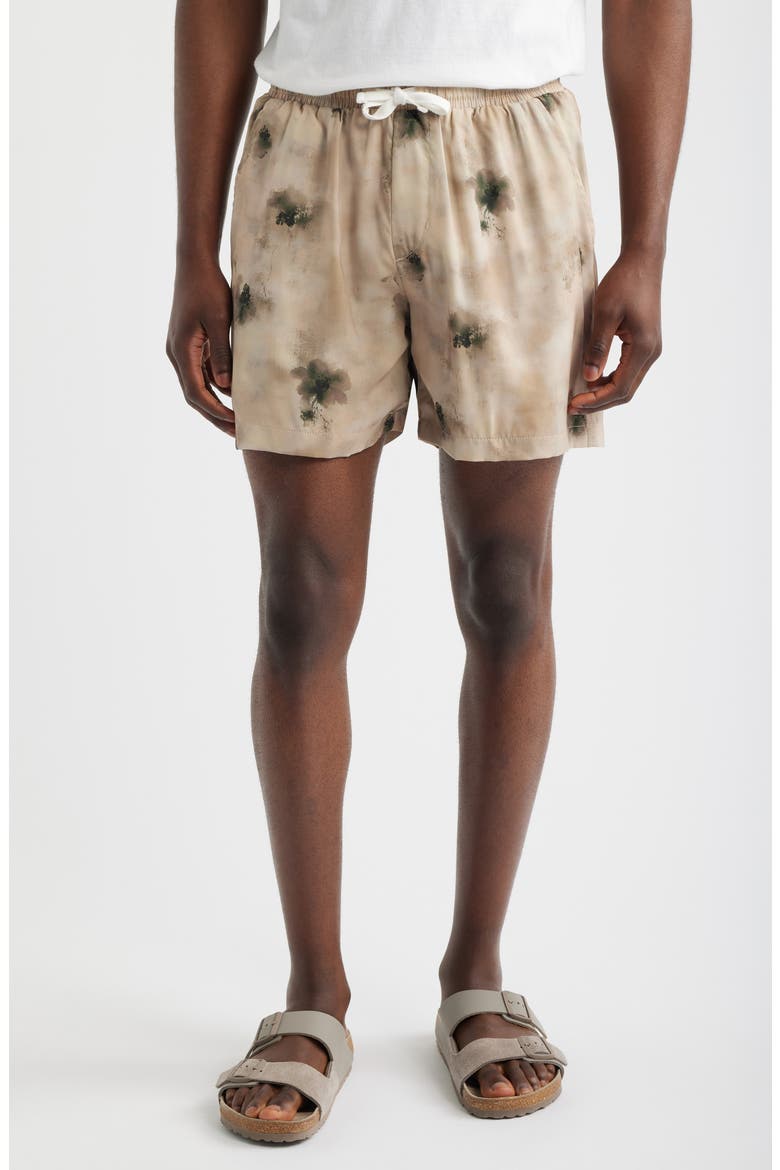 Shadow Drawstring Shorts, Main, color, TAN