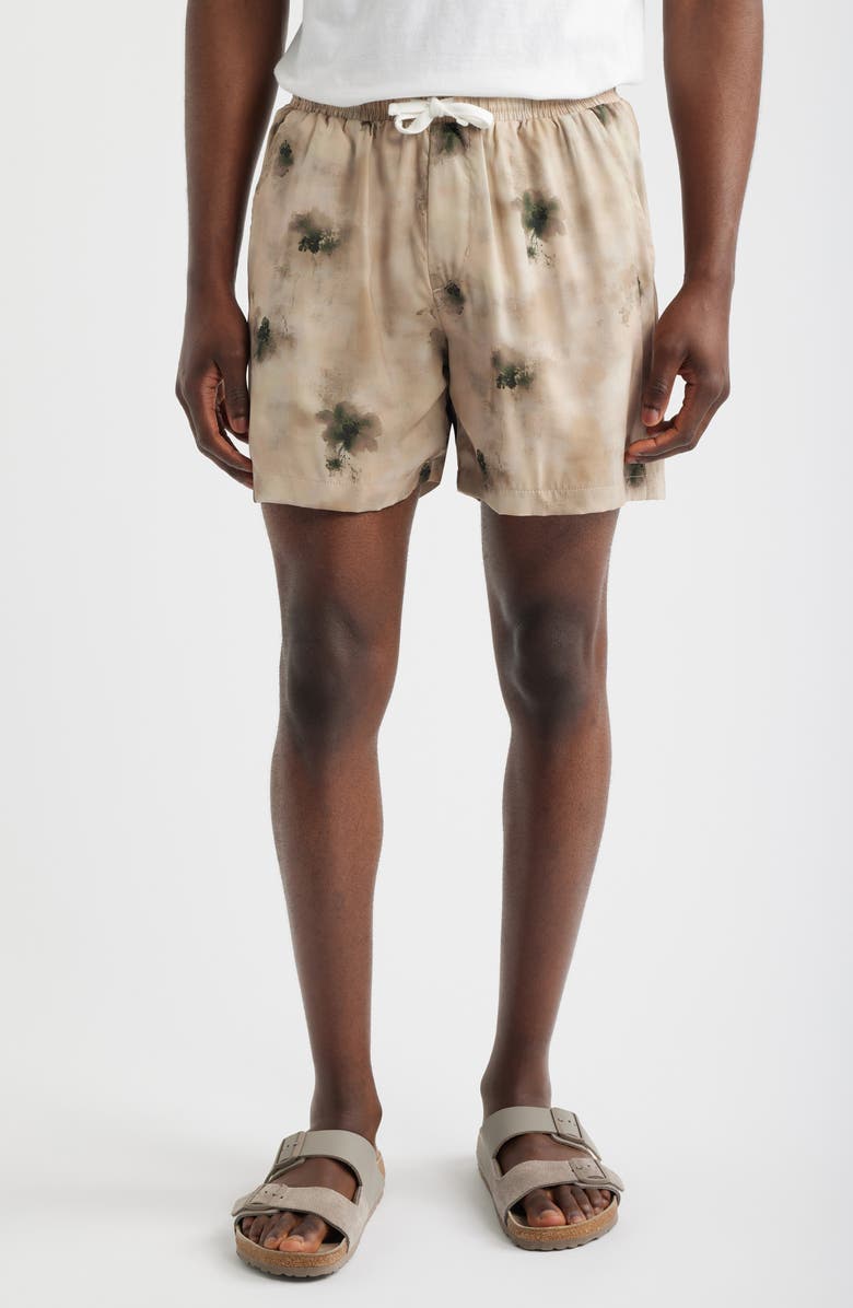 RIZORT Shadow Drawstring Shorts, Main, color, Tan