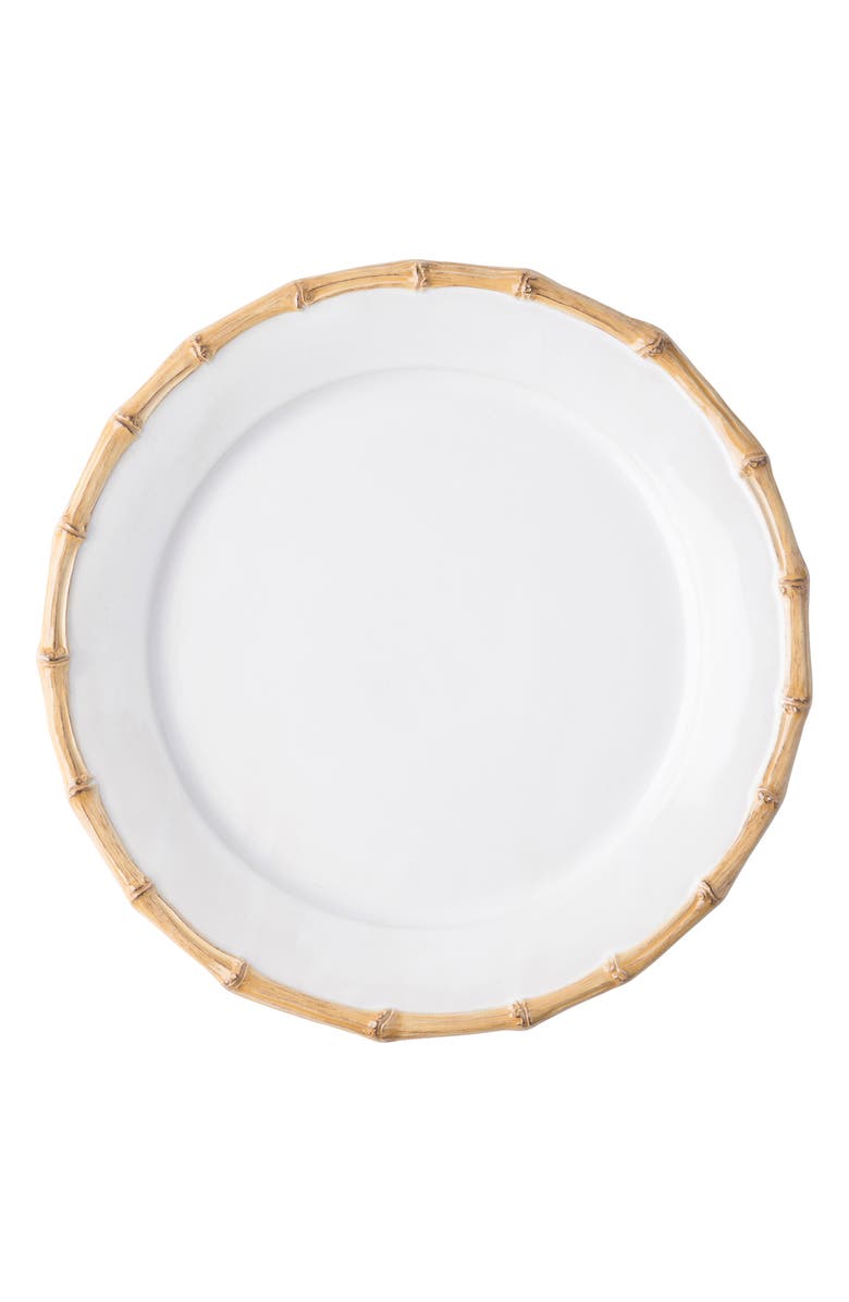 Juliska Bamboo Ceramic 16-Piece Dinnerware Set, Alternate, color, Bamboo Natural