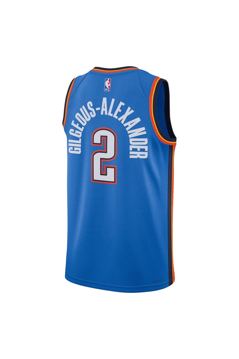 Unisex Nike Shai Gilgeous-Alexander Blue Oklahoma City Thunder Swingman Jersey - Icon Edition, Alternate, color, Blue