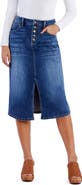 Wash Lab Denim Rory Front Slit Denim Skirt
