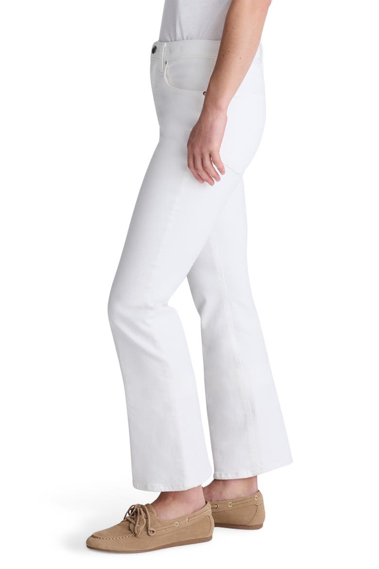 Stretch Flare Crop Jeans, Alternate, color, TILE WHITE