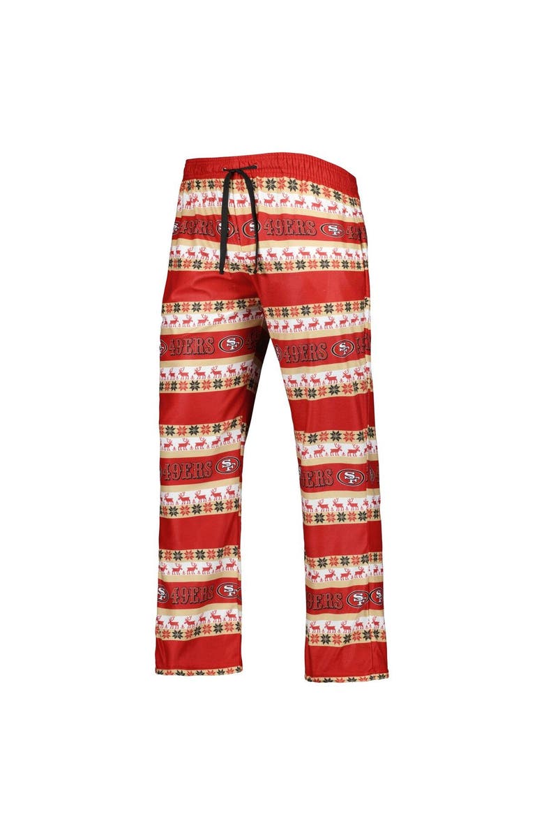 FOCO Men's FOCO Scarlet San Francisco 49ers Team Ugly Pajama Set, Alternate, color, 