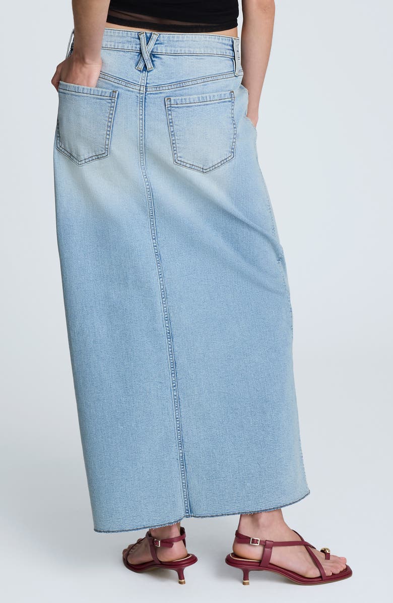 Kenneth Cole Denim Maxi Skirt, Alternate, color, Vista Wash