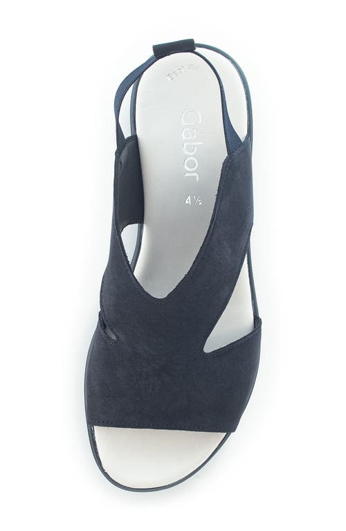 Gabor 44.623 Platform Slingback Sandal In Blue