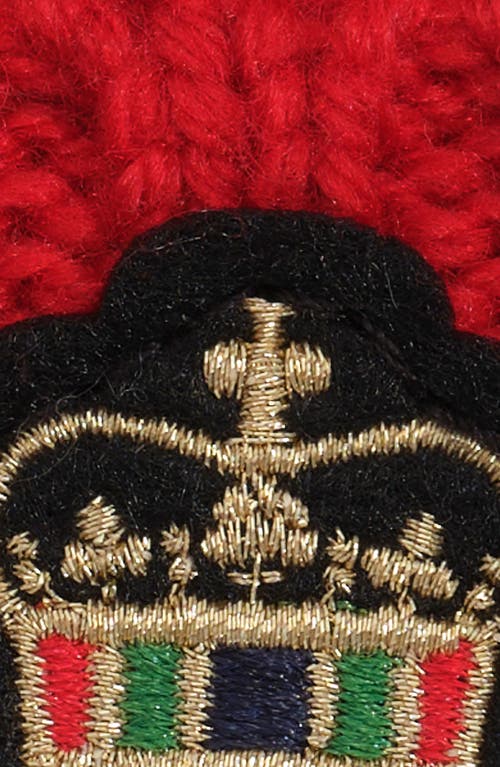 Lauren Ralplh Lauren Cable Crest Patch Hat In Red