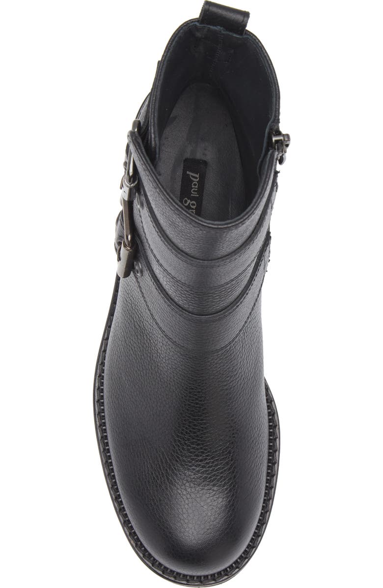 Paul Green Balboa Moto Boot, Alternate, color, Black Leather