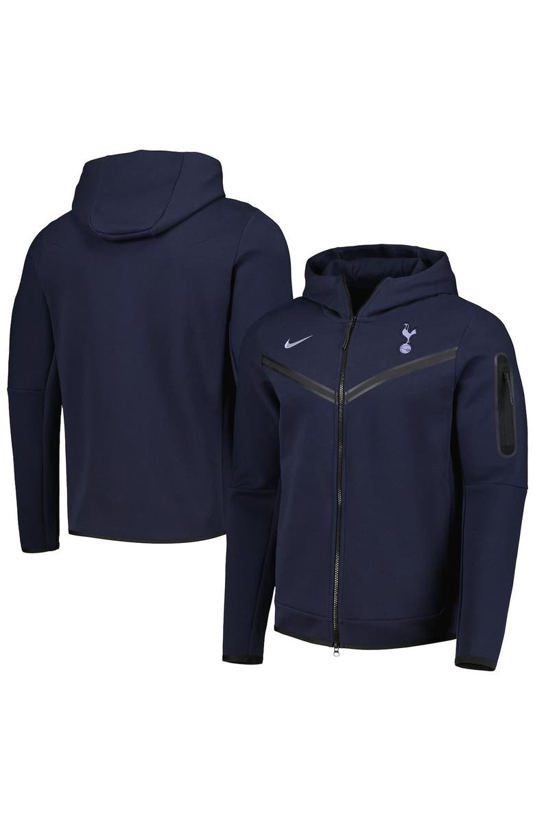 Nike Men's Nike Navy Tottenham Hotspur Tech Fleece Full-Zip Hoodie Jacket, Main, color, 