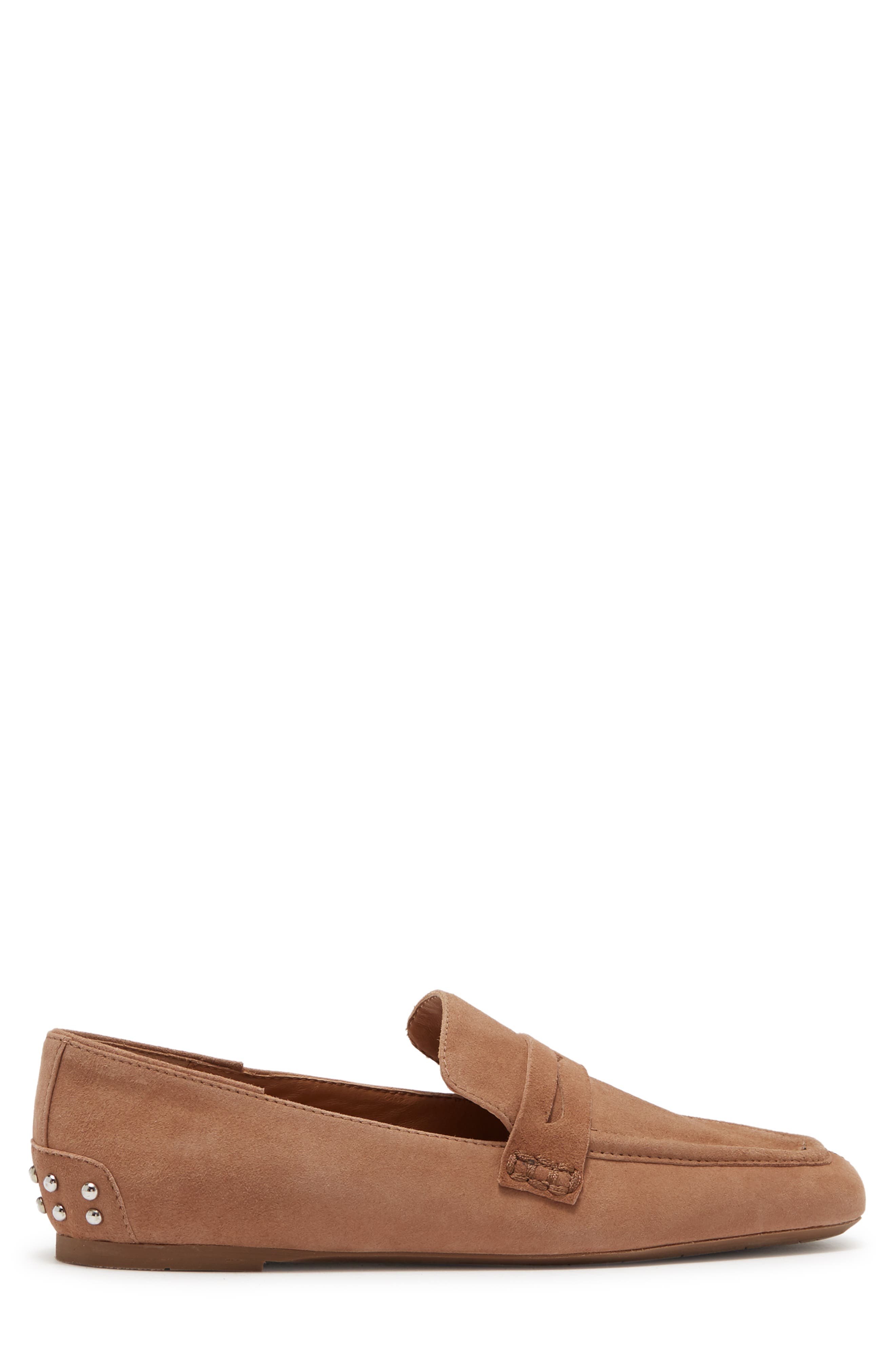 Julia Water Resistant Penny Loafer, Alternate, color, LIGHT TAUPE