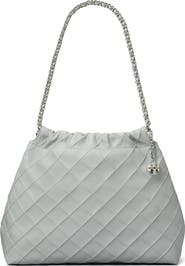 Tory Burch Fleming Quilted Leather Hobo Bag