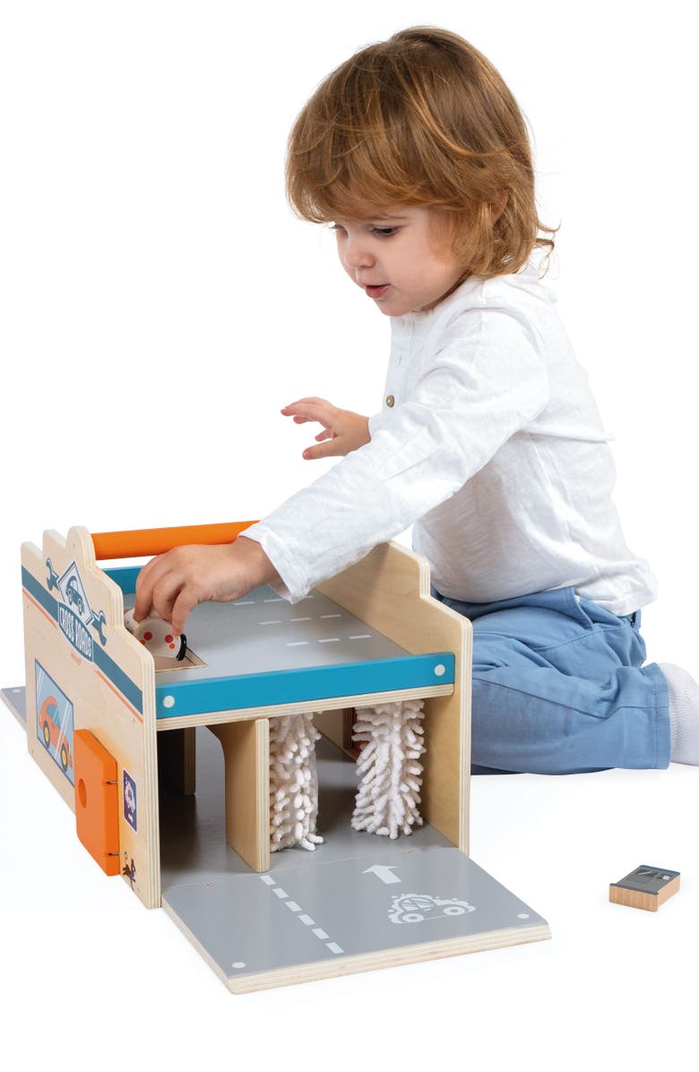 Janod Crossroads My First Garage Wooden Play Set, Alternate, color, 