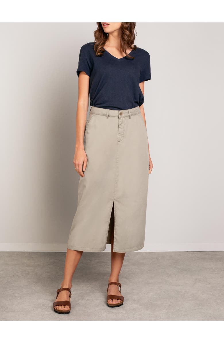Celtic & Co. Twill Midi Skirt, Alternate, color, 