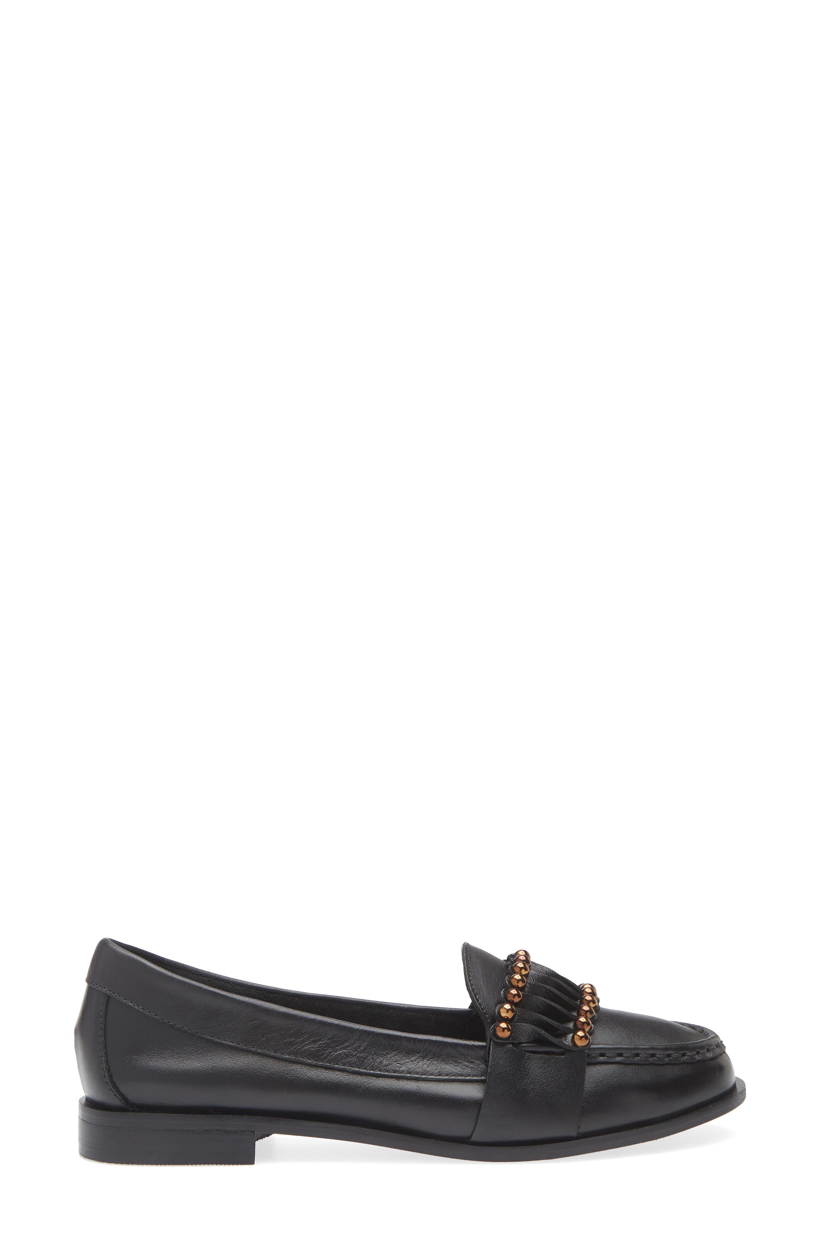 KOKO + PALENKI Tripp Loafer, Alternate, color, Black Leather