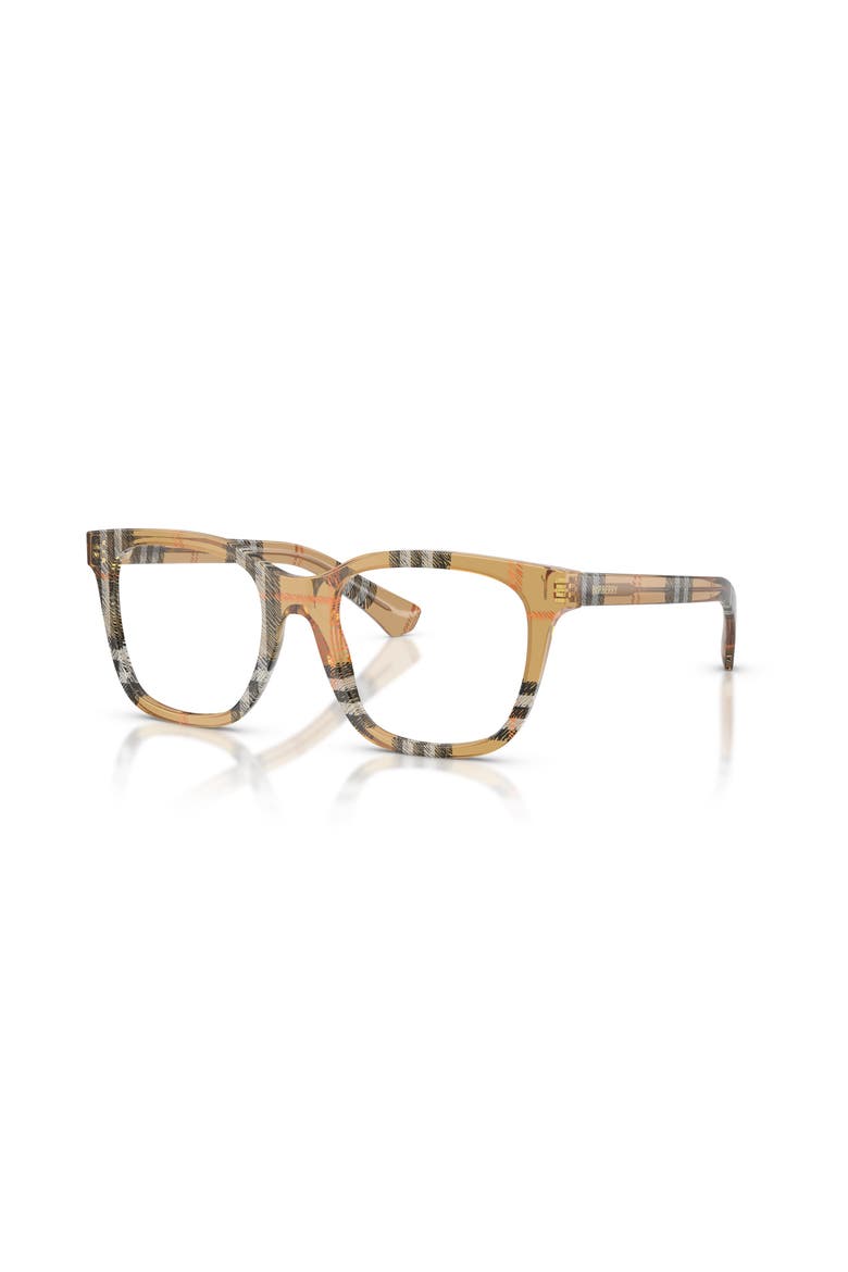 52mm Square optical glasses, Main, color, Brown