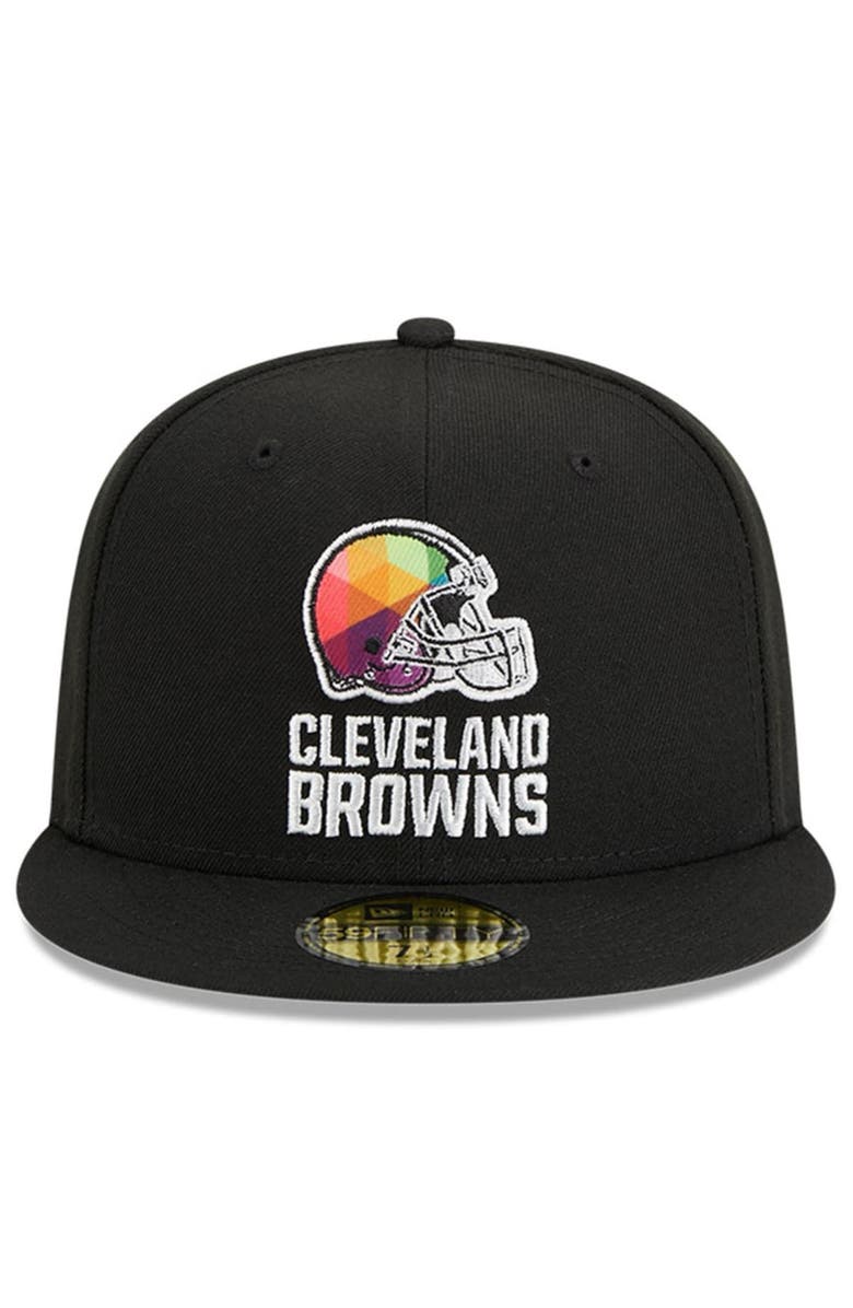 New Era Men's New Era  Black Cleveland Browns 2023 NFL Crucial Catch 59FIFTY Fitted Hat, Alternate, color, Black