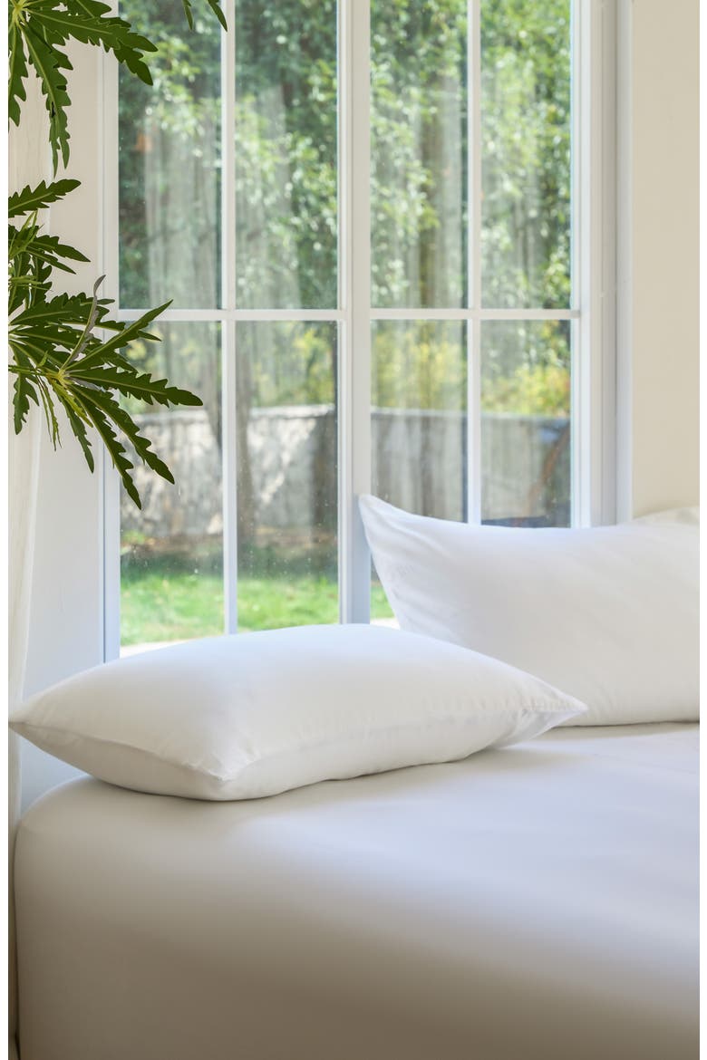 Set of 2 Sateen Pillowcases, Alternate, color, SNOW