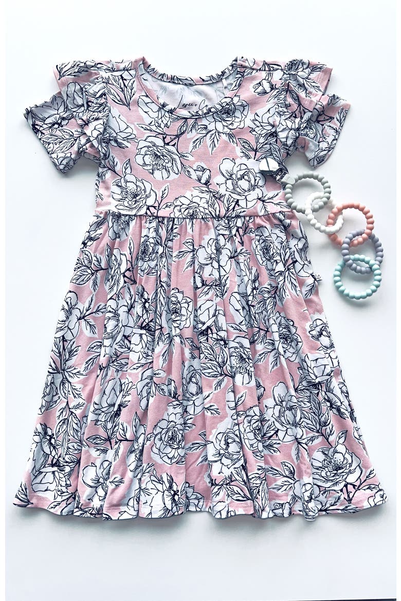 Allie Ruffle Spin Dress, Alternate, color, Floral