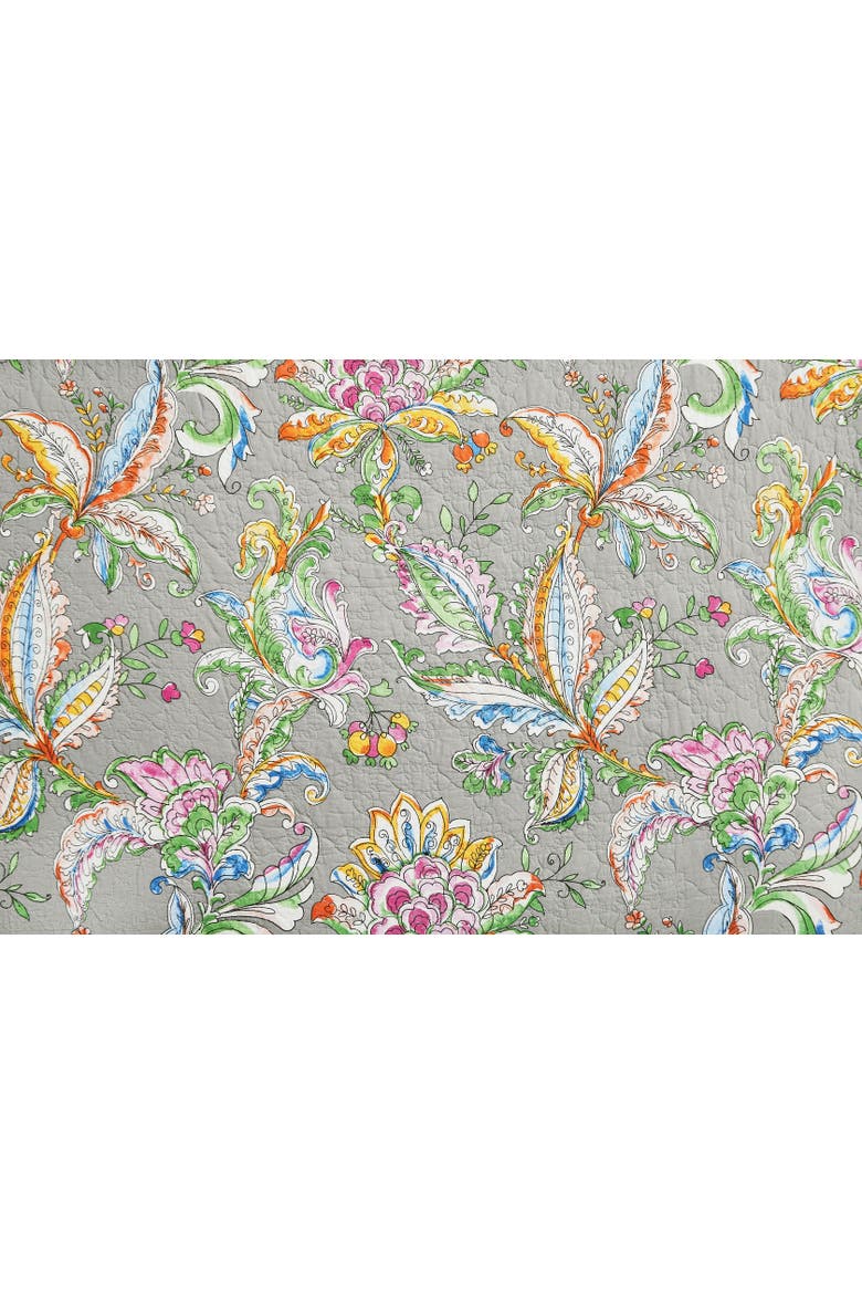 Frey Reversible Colorful Paisley Cloth Napkin Set of 6, Alternate, color, Grey