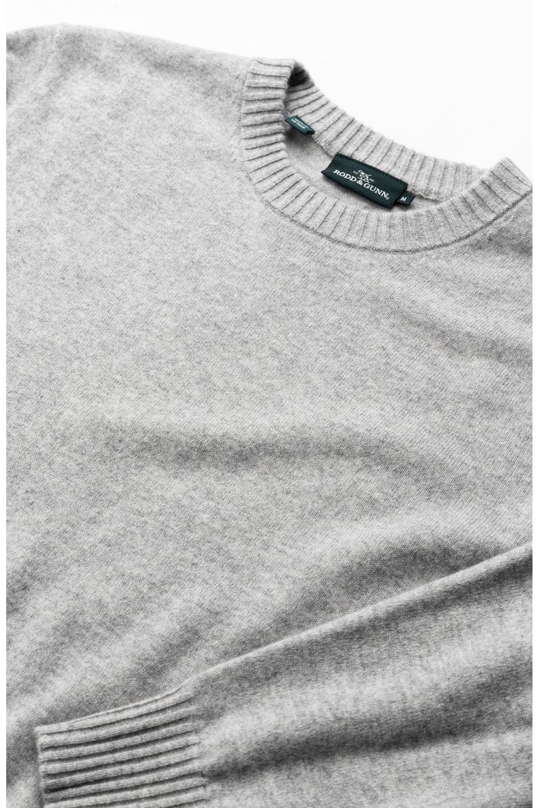 Stewart Island Wool & Cahsmere Crewneck Sweater, Alternate, color, SLATE