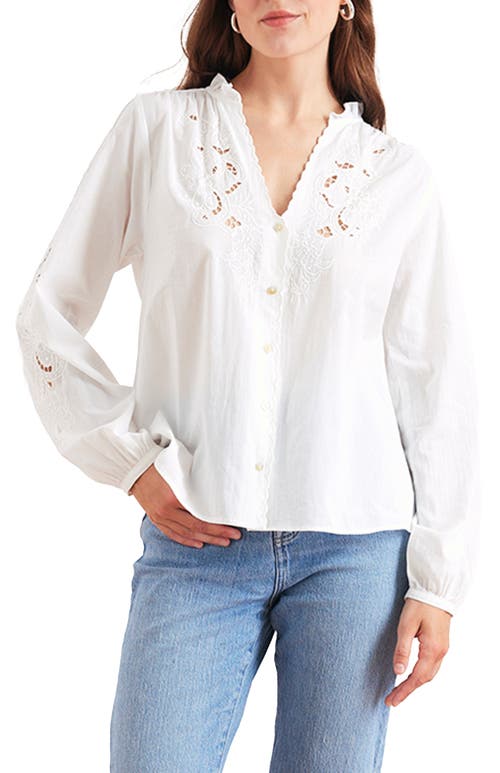 Paneros Clothing Camilla Embroidered Blouse in Off White  product