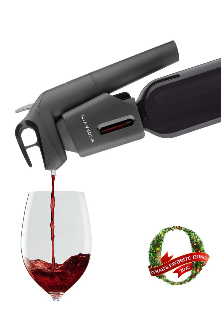 Timeless Three+ Wine Preservation System, Alternate, color, BLACK