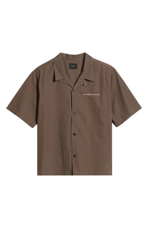 CA Embroidered Camp Shirt