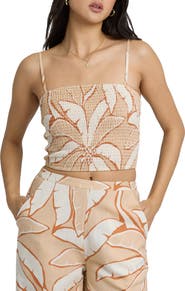 Billabong Tropic Breeze Crop Smock Top